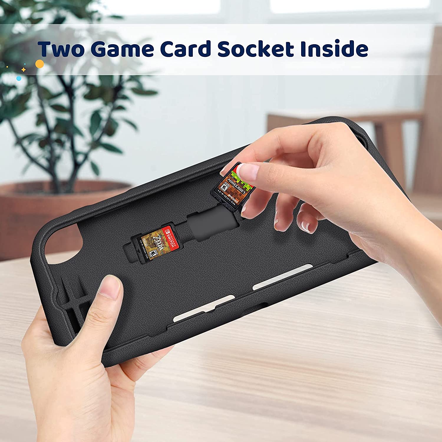 Nintendo Switch (2017) Case with 2 Game Card Slots | Fintie
