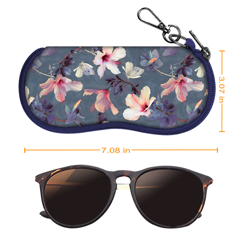 Neoprene Zipper Glasses Soft Case with Carabiner | Fintie