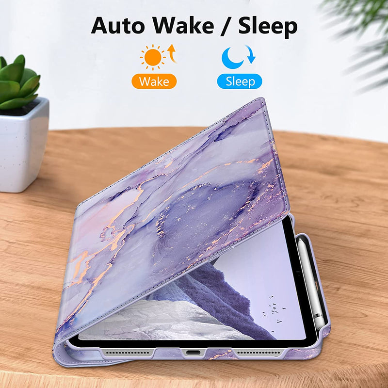 iPad 11-Inch A16 Chip 2025, iPad 10th Gen (2022) 360-Degree Rotating Case w/ Pencil Holder | Fintie