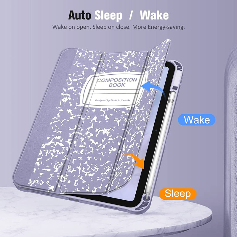 iPad 11-Inch A16 Chip (2025)/iPad 10th Generation 10.9-Inch SlimShell Case w/Soft TPU Stand Back & Pencil Holder | Fintie