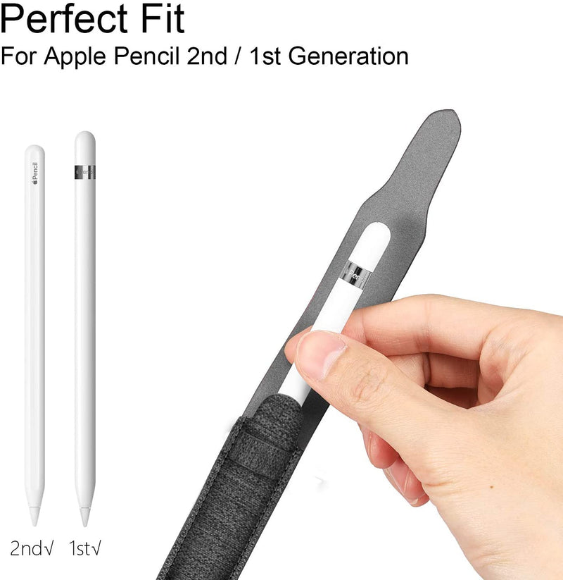 Apple Pencil Pro, Apple Pencil (USB-C, 2nd/1st Gen) Pencil Holder with USB Adapter Pocket | Fintie