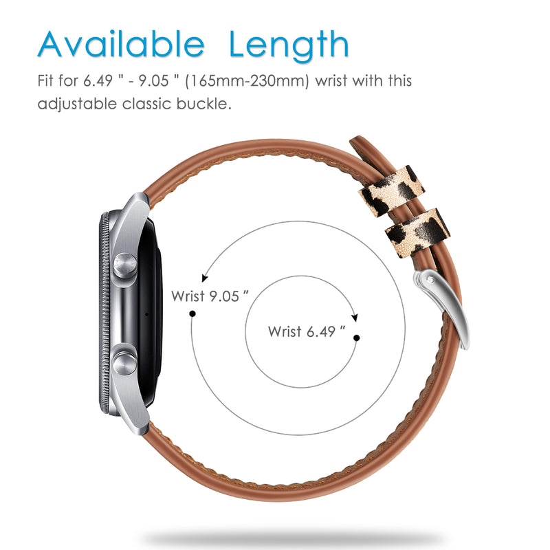 Galaxy Watch 3 45mm / Galaxy Watch 46mm / Gear S3 Frontier Classic Genuine Leather Band | Fintie
