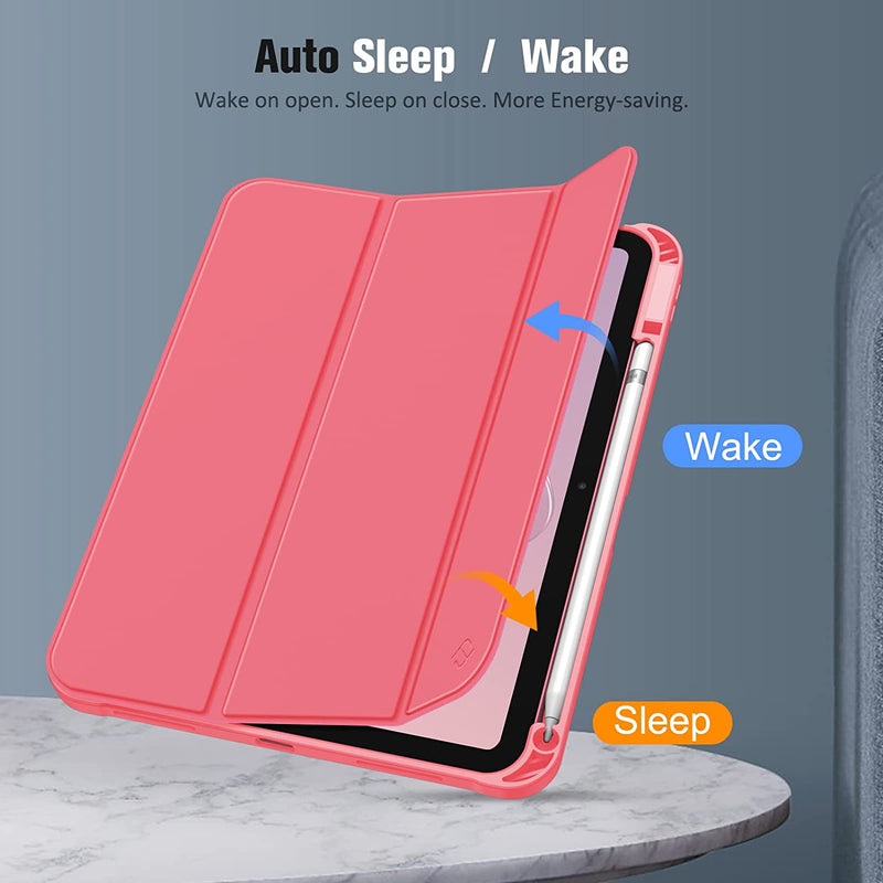 iPad 11-Inch A16 Chip (2025)/iPad 10th Generation 10.9-Inch SlimShell Case w/Soft TPU Stand Back & Pencil Holder | Fintie