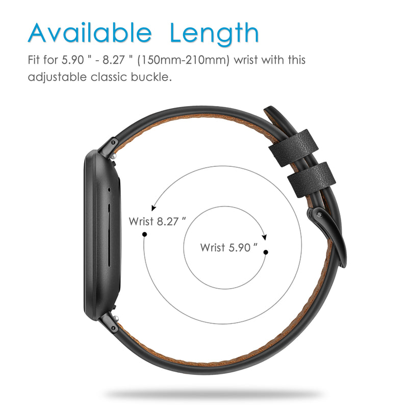 Fitbit Versa 4/Fitbit Versa 3/Fitbit Sense Genuine Leather Band | Fintie