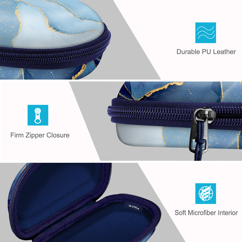 Zipper Eyeglasses Case with Carabiner | Fintie