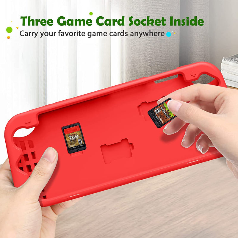 nintendo switch oled case with game card slots 