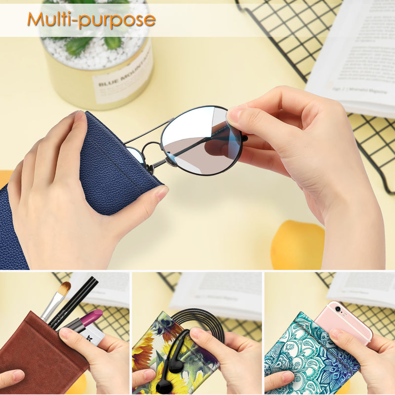 Eyeglasses Pouch with Cleaning Cloth | Fintie