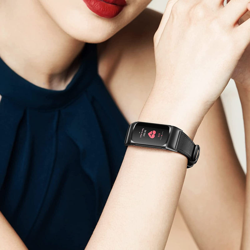 Fitbit Charge 5 Genuine Leather Band | Fintie