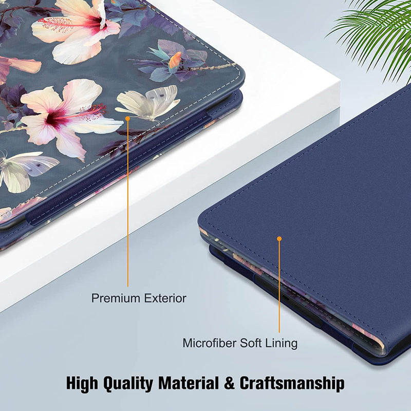 Kindle (11th Gen 2024/2022) Book-Style Vegan Leather Cover | Fintie