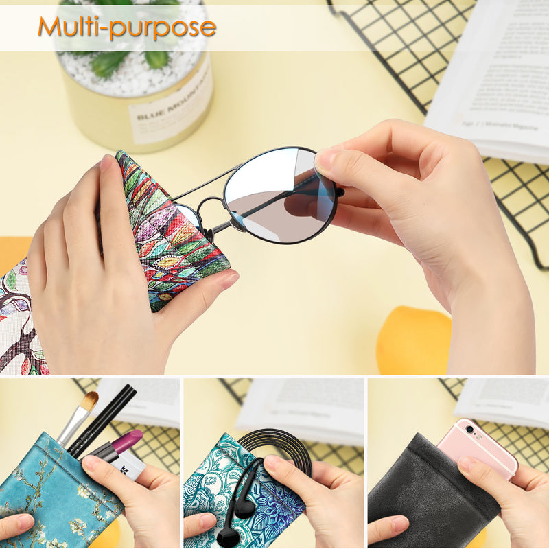 Eyeglasses Pouch with Cleaning Cloth | Fintie