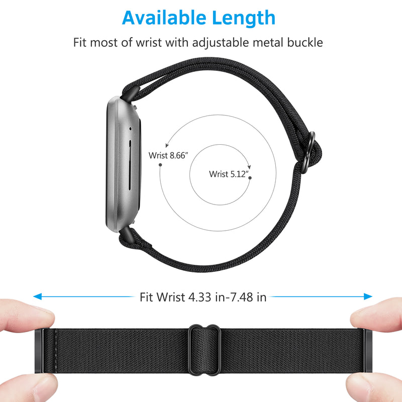 Fitbit Versa 4/Versa 3 / Fitbit Sense 2 Elastic Watch Band | Fintie