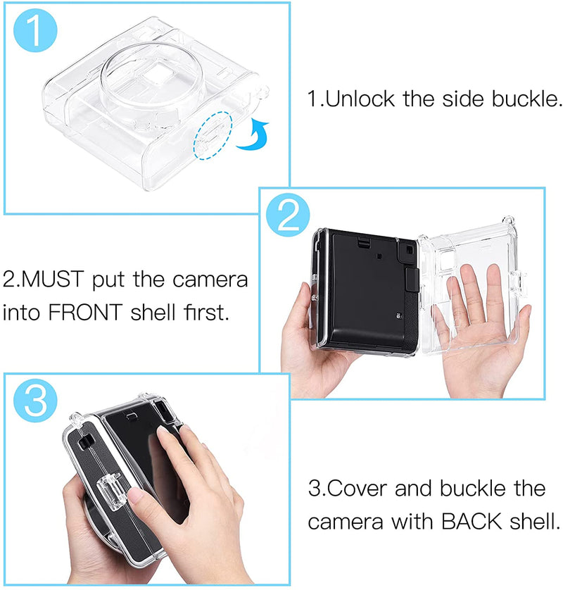 Fujifilm Instax Mini 40 Instant Film Camera Clear Case | Fintie