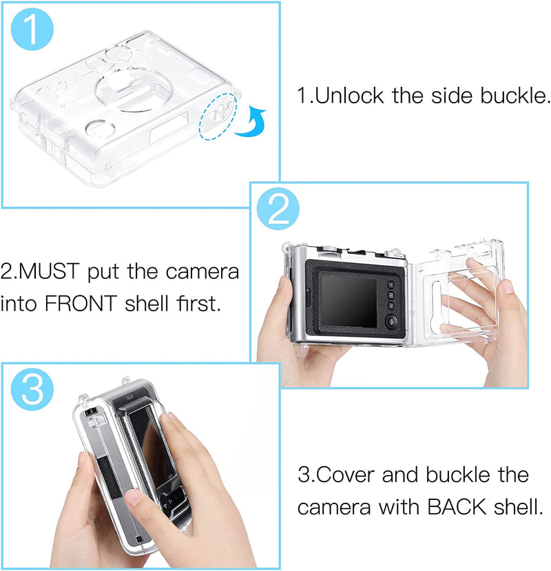 Fujifilm Instax Mini EVO Camera Protective Clear Case | Fintie