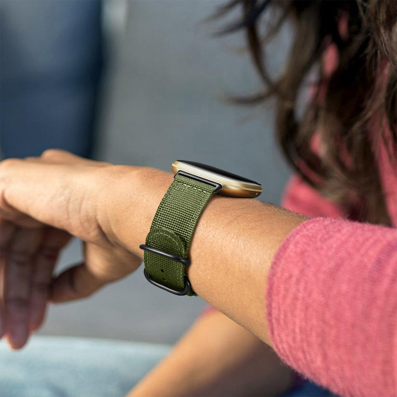 women wearing fintie fitbit sense band