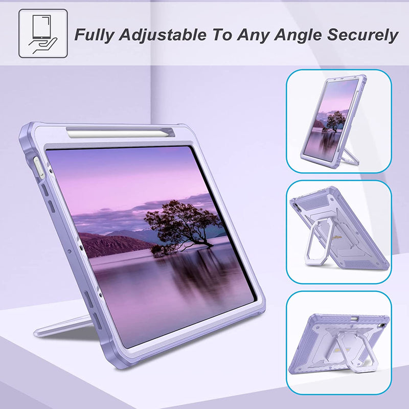 iPad Air 5th/4th Gen 10.9" Rotating Grip Case w/ Screen Protector | Fintie
