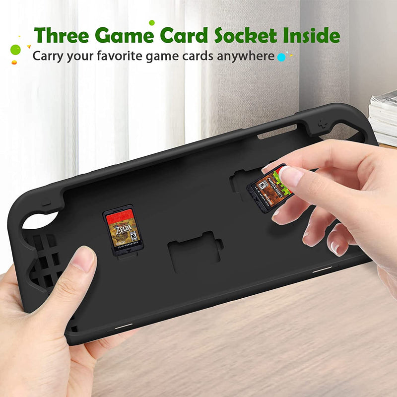 put game cards in the nintendo switch oled case