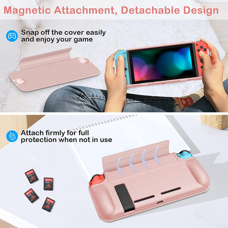 Nintendo Switch Flip Case with Front Cover & Ergonomic Grip | Fintie