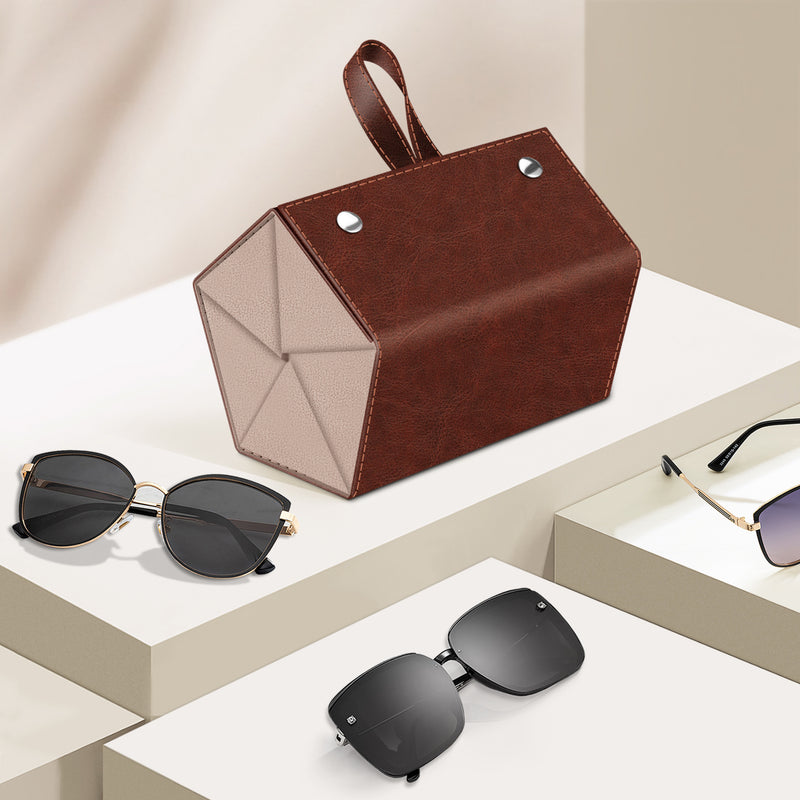 5 Slot Foldable Sunglasses Organizer Travel Case | Fintie