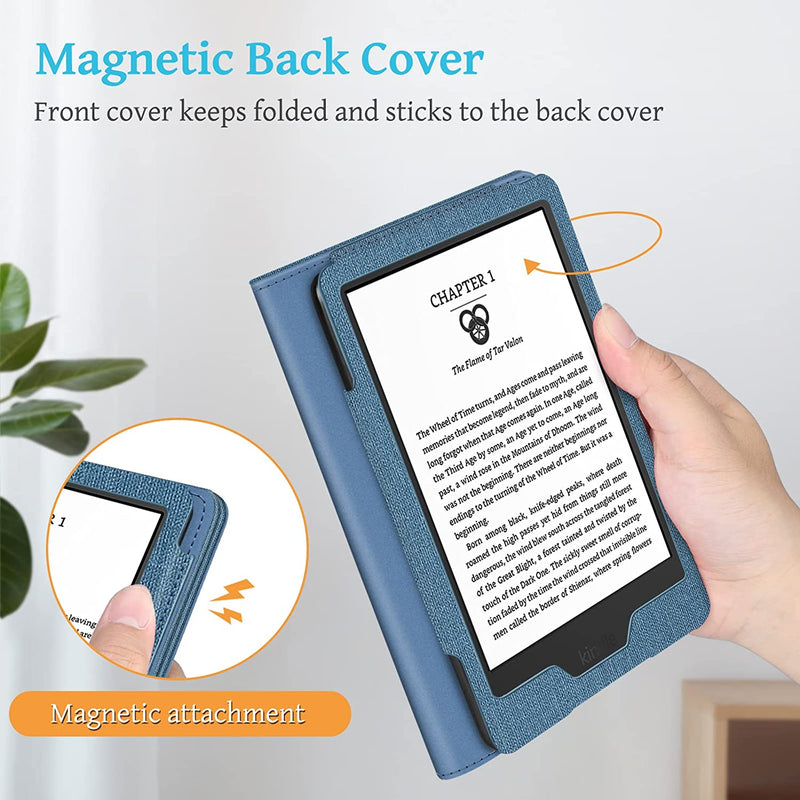 Kindle (11th Gen 2024/2022) Vegan Leather Sleeve Case | Fintie