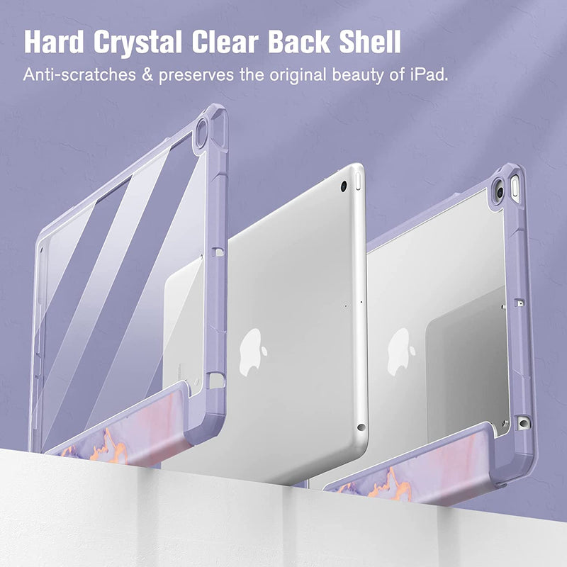 iPad 6th/5th Gen (2018/2017) Hybrid Slim Clear Back Case | Fintie