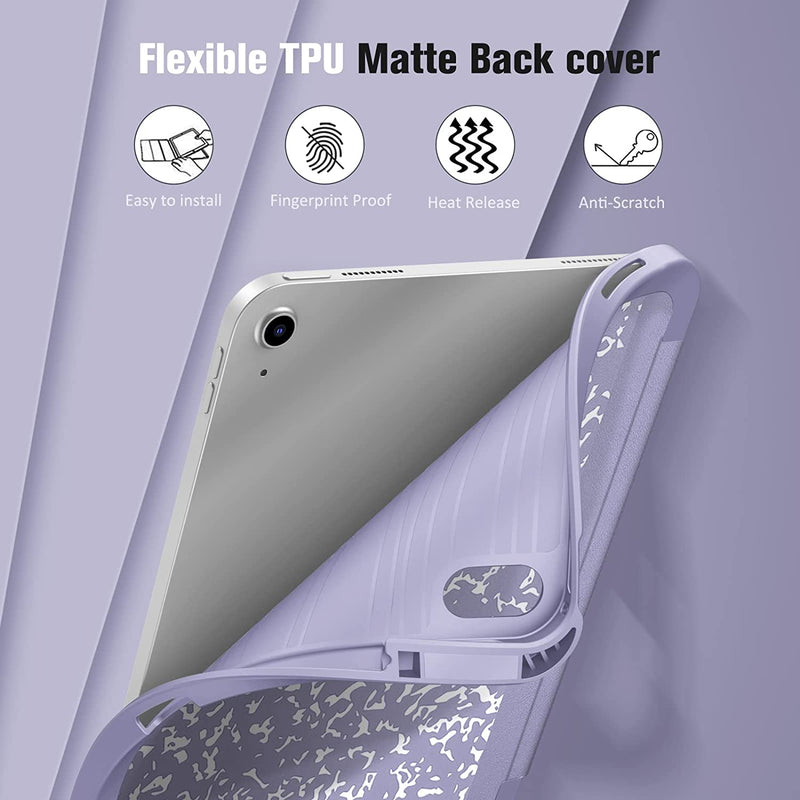 iPad 11-Inch A16 Chip (2025)/iPad 10th Generation 10.9-Inch SlimShell Case w/Soft TPU Stand Back & Pencil Holder | Fintie