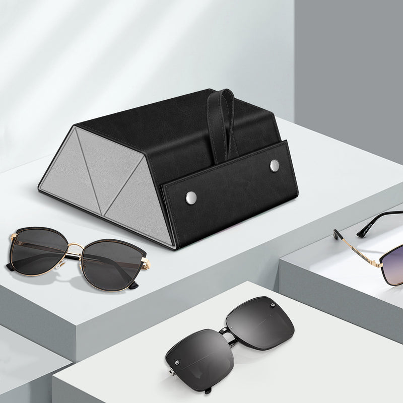 3 Slot Foldable Sunglasses Organizer Travel Case | Fintie