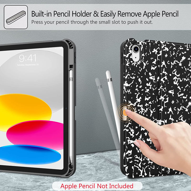 iPad 10th Gen (2022) Keyboard Case w/ Pencil Holder | Fintie