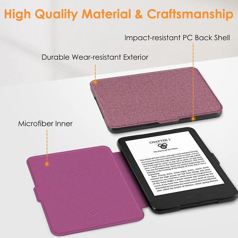 Kindle (11th Gen 2024/2022) Slimshell PU Leather Case | Fintie