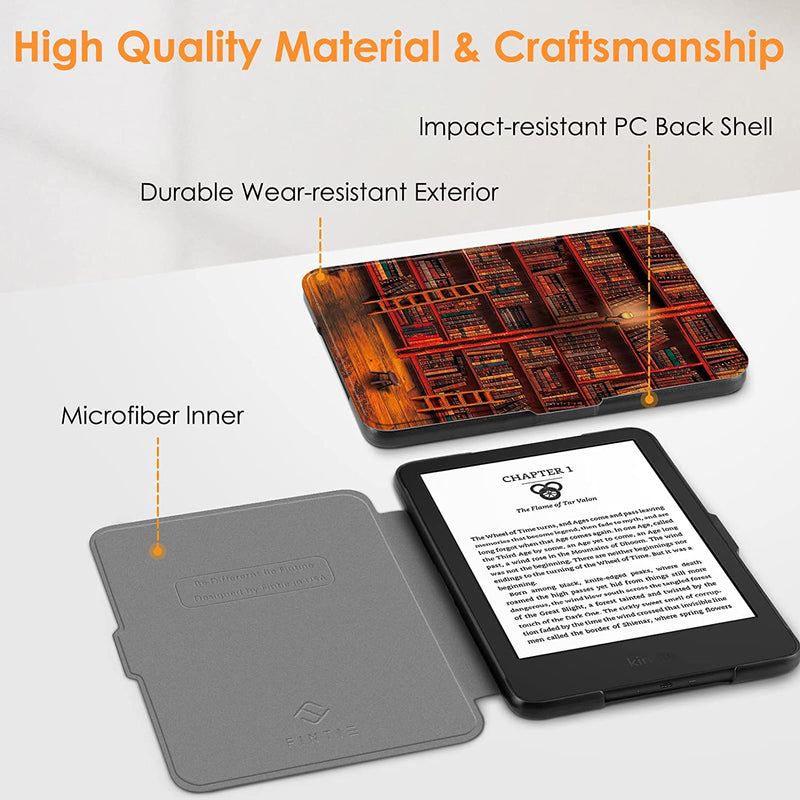 Kindle (11th Gen 2024/2022) Slimshell PU Leather Case | Fintie
