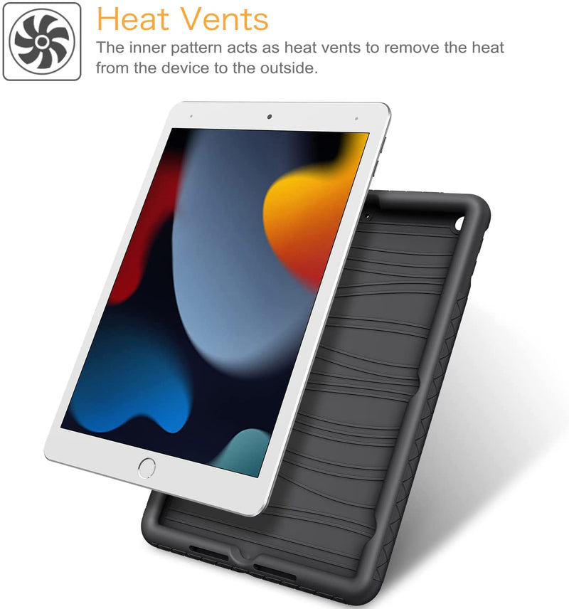 iPad 9th Gen (2021) / iPad 8th Gen / iPad 7th Gen 10.2" Thicken Silicone Back Case | Fintie