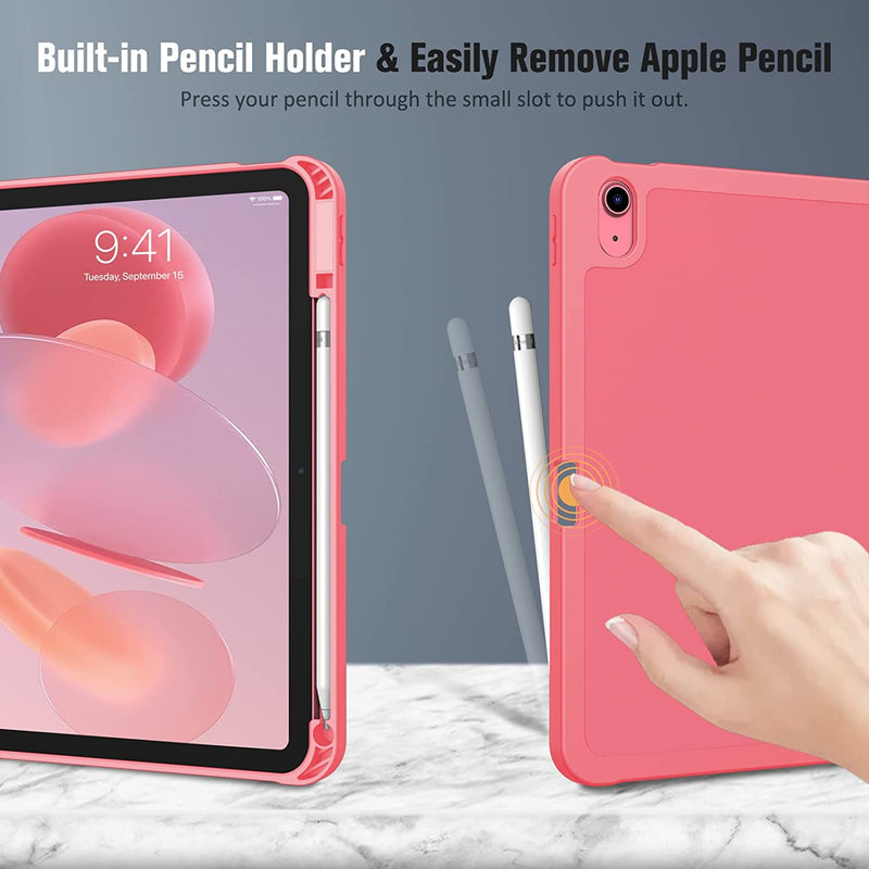 iPad 11-Inch A16 Chip (2025)/iPad 10th Generation 10.9-Inch SlimShell Case w/Soft TPU Stand Back & Pencil Holder | Fintie