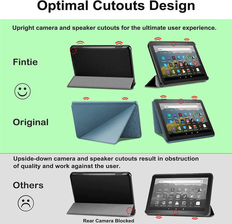 Fire HD 8 / Fire HD 8 Plus (12th/10th Gen, 2024/2022/2020) Slim Trifold Case | Fintie