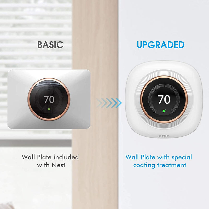 update the nest learning thermostat with fintie wall plate 
