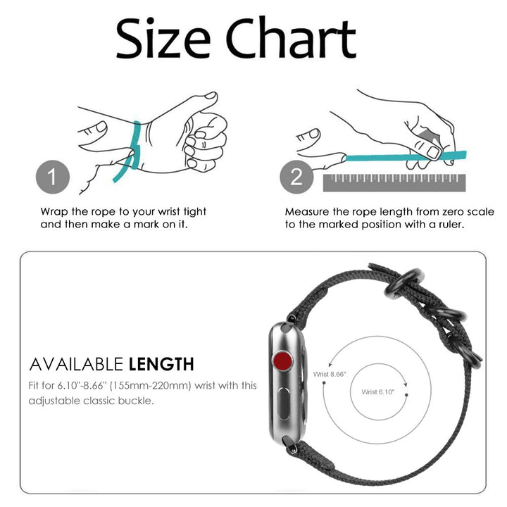 Fintie Nylon Band for Apple Watch 49mm/45mm/44mm/42mm (Ultra 2/Series