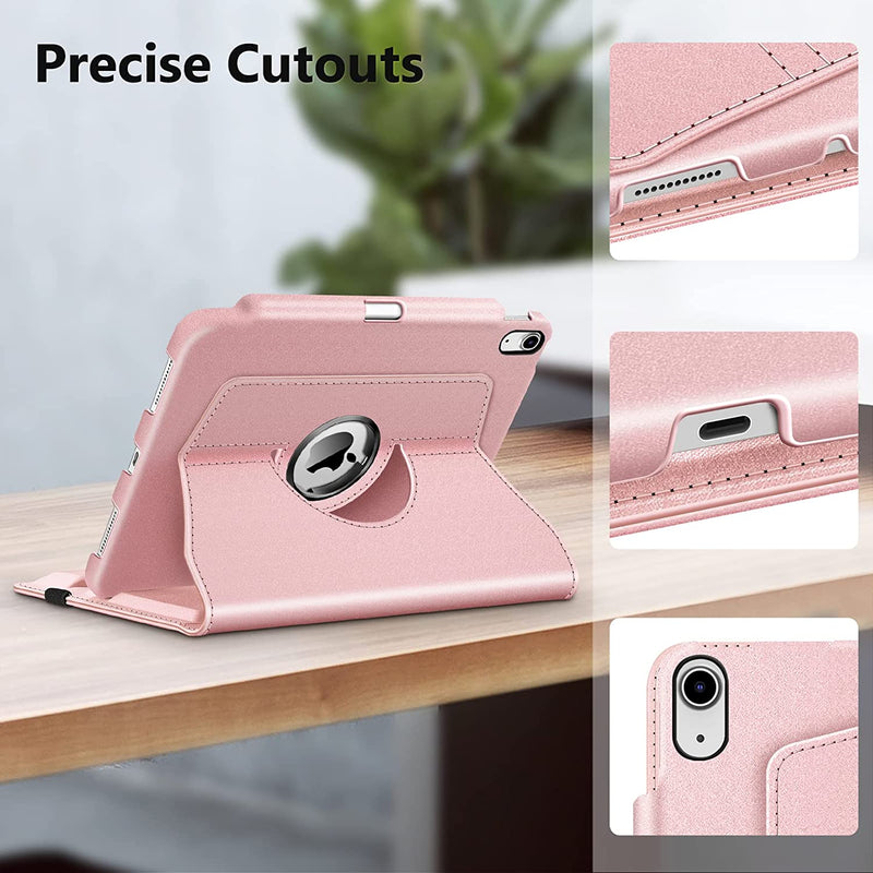 iPad 11-Inch A16 Chip 2025, iPad 10th Gen (2022) 360-Degree Rotating Case w/ Pencil Holder | Fintie
