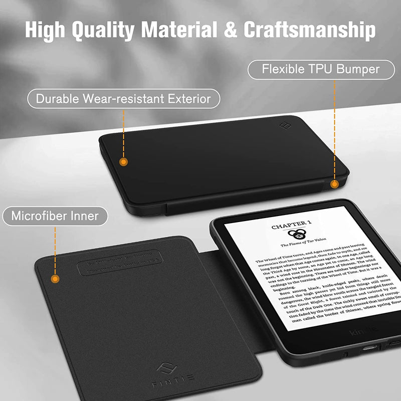 Kindle (11th Gen 2024/2022) Hybrid Slim Case | Fintie