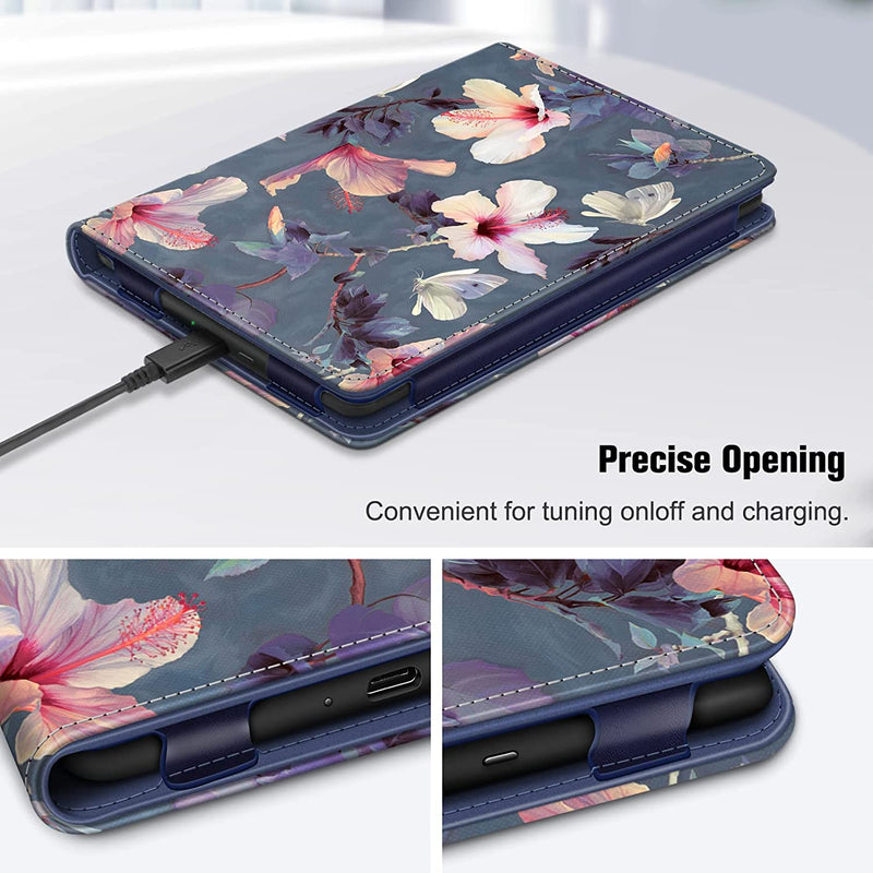 Kindle (11th Gen 2024/2022) Book-Style Vegan Leather Cover | Fintie