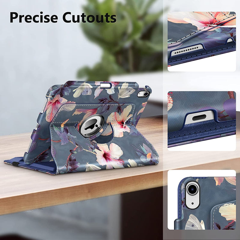 iPad 11-Inch A16 Chip 2025, iPad 10th Gen (2022) 360-Degree Rotating Case w/ Pencil Holder | Fintie