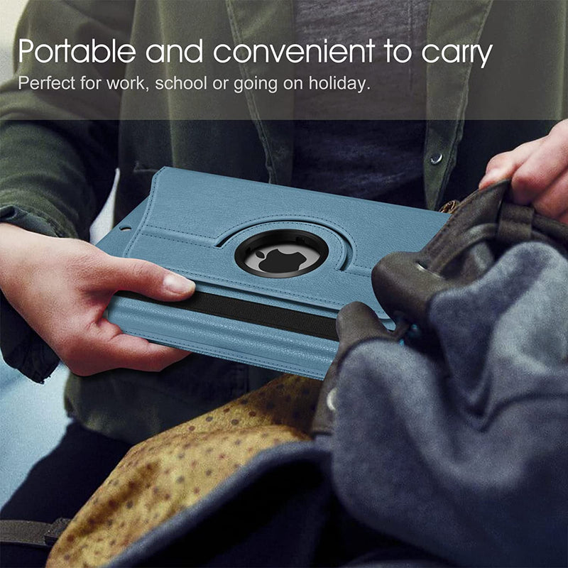 iPad 9th Gen, iPad 8th/7th Gen 360-Degree Rotating Case with Pencil Holder | Fintie