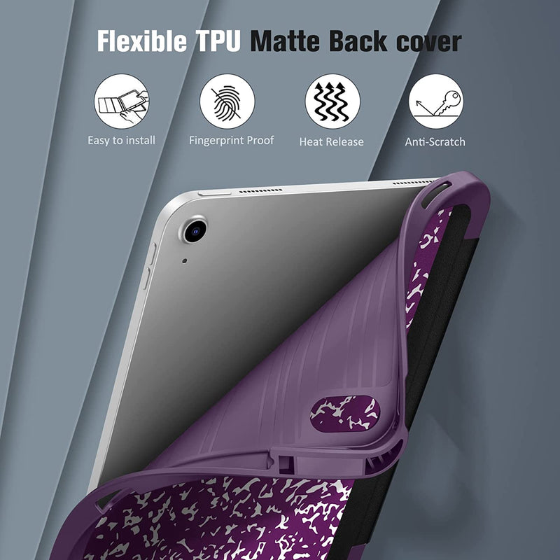iPad 11-Inch A16 Chip (2025)/iPad 10th Generation 10.9-Inch SlimShell Case w/Soft TPU Stand Back & Pencil Holder | Fintie