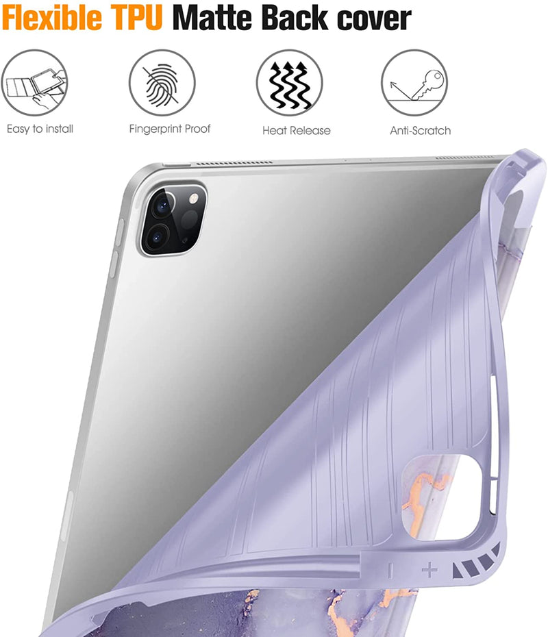 iPad Pro 12.9 Inch 6th/5th Gen 2022/2021 Slim Soft TPU Protective Case | Fintie