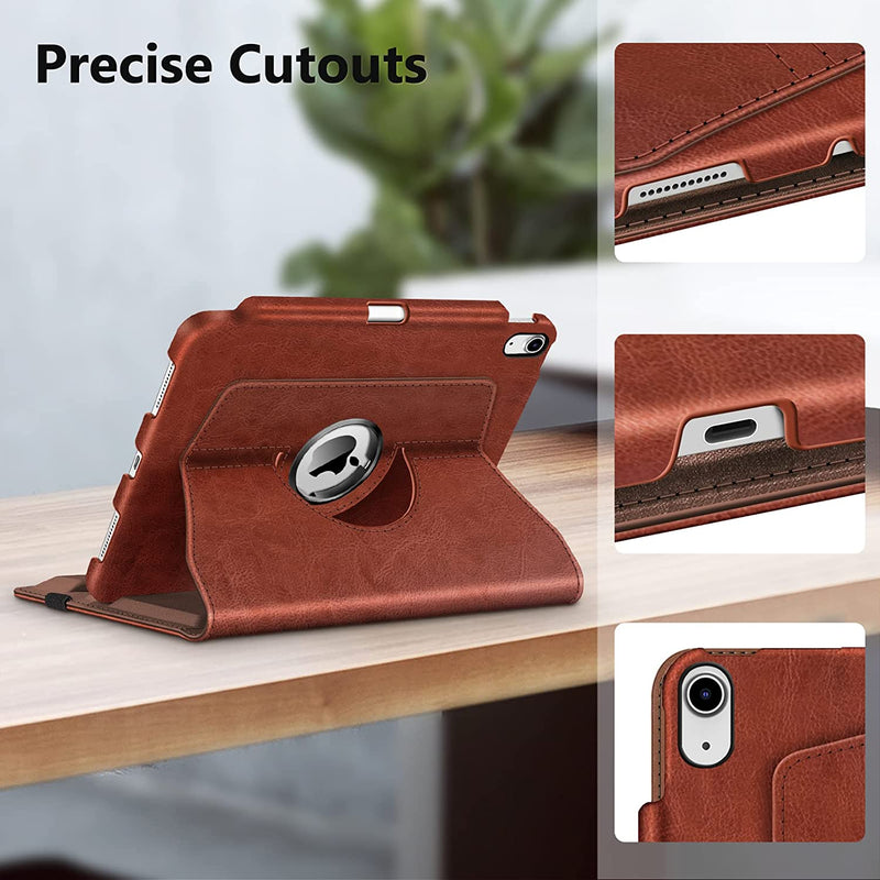 iPad 11-Inch A16 Chip 2025, iPad 10th Gen (2022) 360-Degree Rotating Case w/ Pencil Holder | Fintie