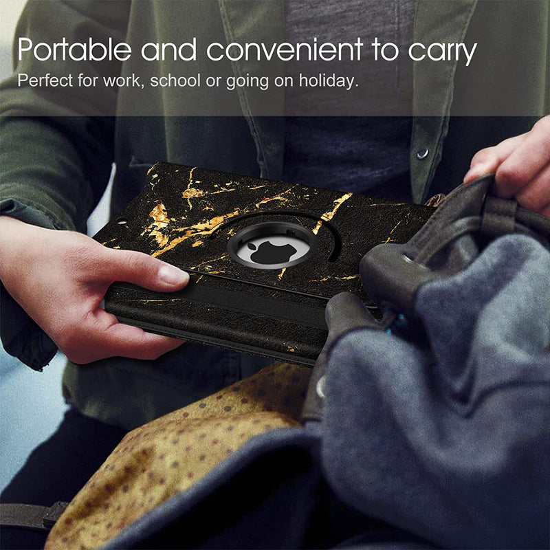 iPad 9th Gen, iPad 8th/7th Gen 360-Degree Rotating Case with Pencil Holder | Fintie