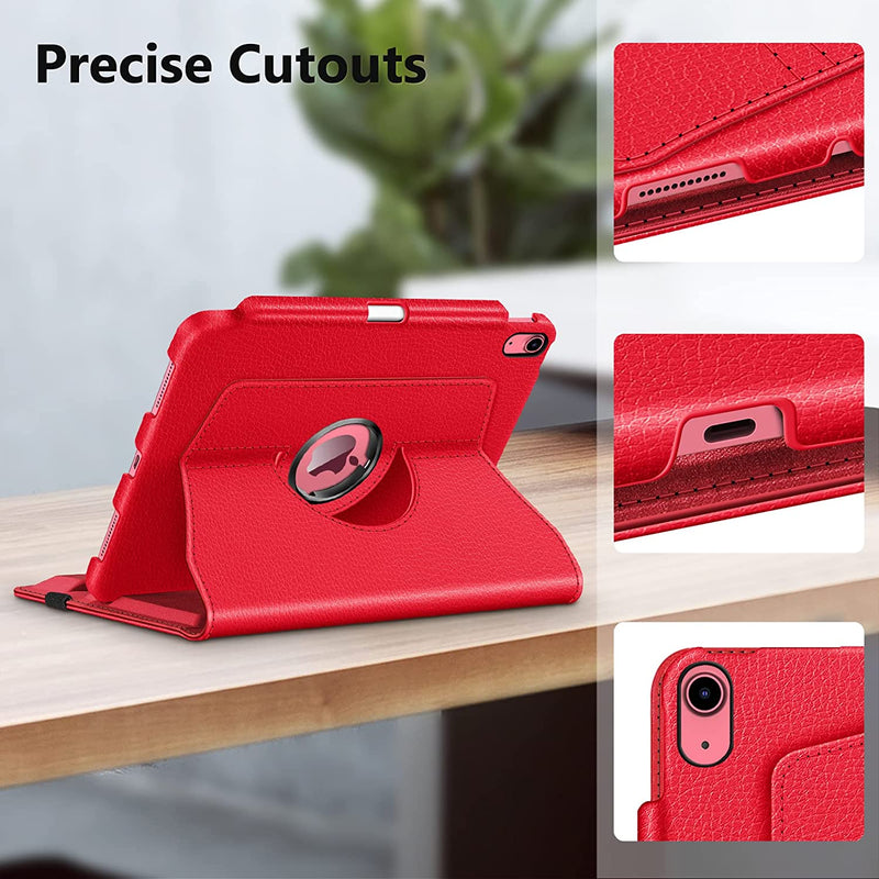 iPad 11-Inch A16 Chip 2025, iPad 10th Gen (2022) 360-Degree Rotating Case w/ Pencil Holder | Fintie