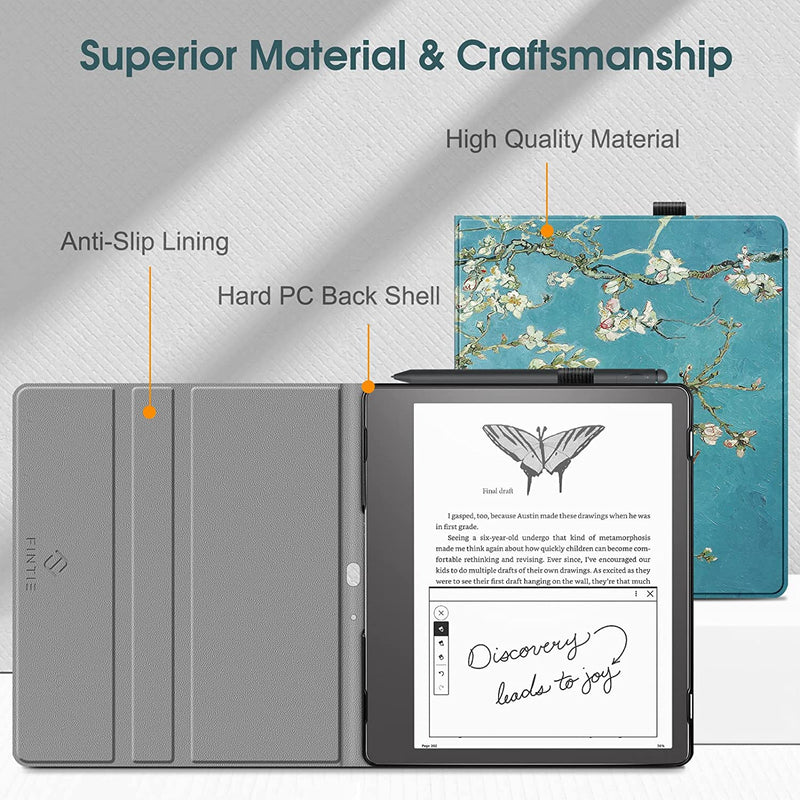 Kindle Scribe (2024/2022) 360-Degree Rotating Case w/ Pencil Holder | Fintie