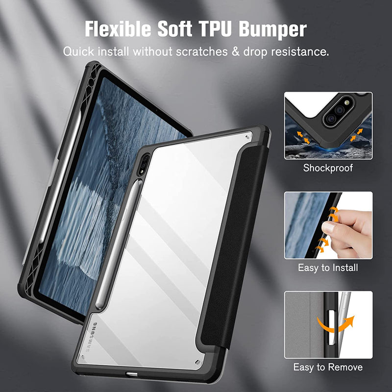 Galaxy Tab S8/Tab S7 11-inch Hybrid Slim Case with S Pen Holder | Fintie