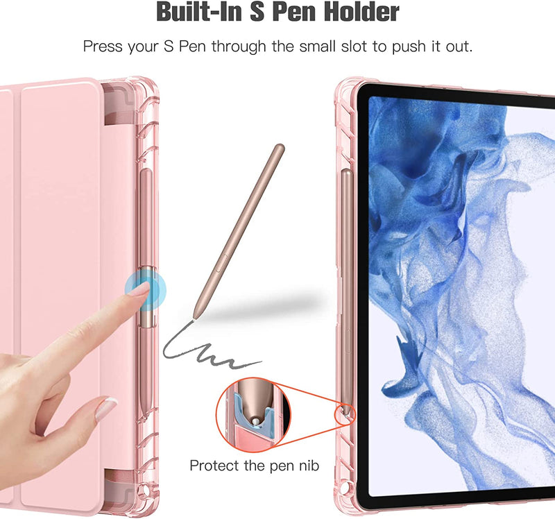 Galaxy Tab S8/Tab S7 11-inch Slim Case with Translucent Back Cover | Fintie