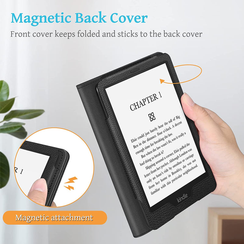 amazon paperwhite cover with magnetic attachment