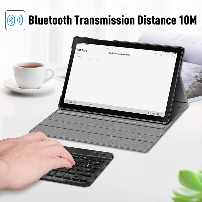 Galaxy Tab A8 2021 Slim Case with Wireless Keyboard | Fintie