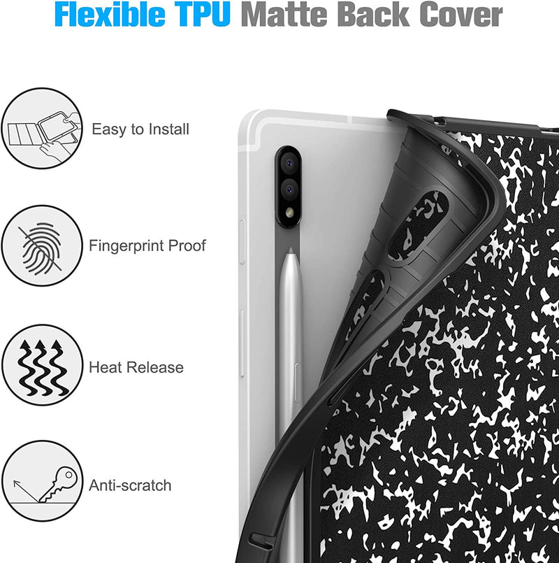 Galaxy Tab S8/Tab S7 11-inch Slim Case with Soft TPU Back Cover | Fintie